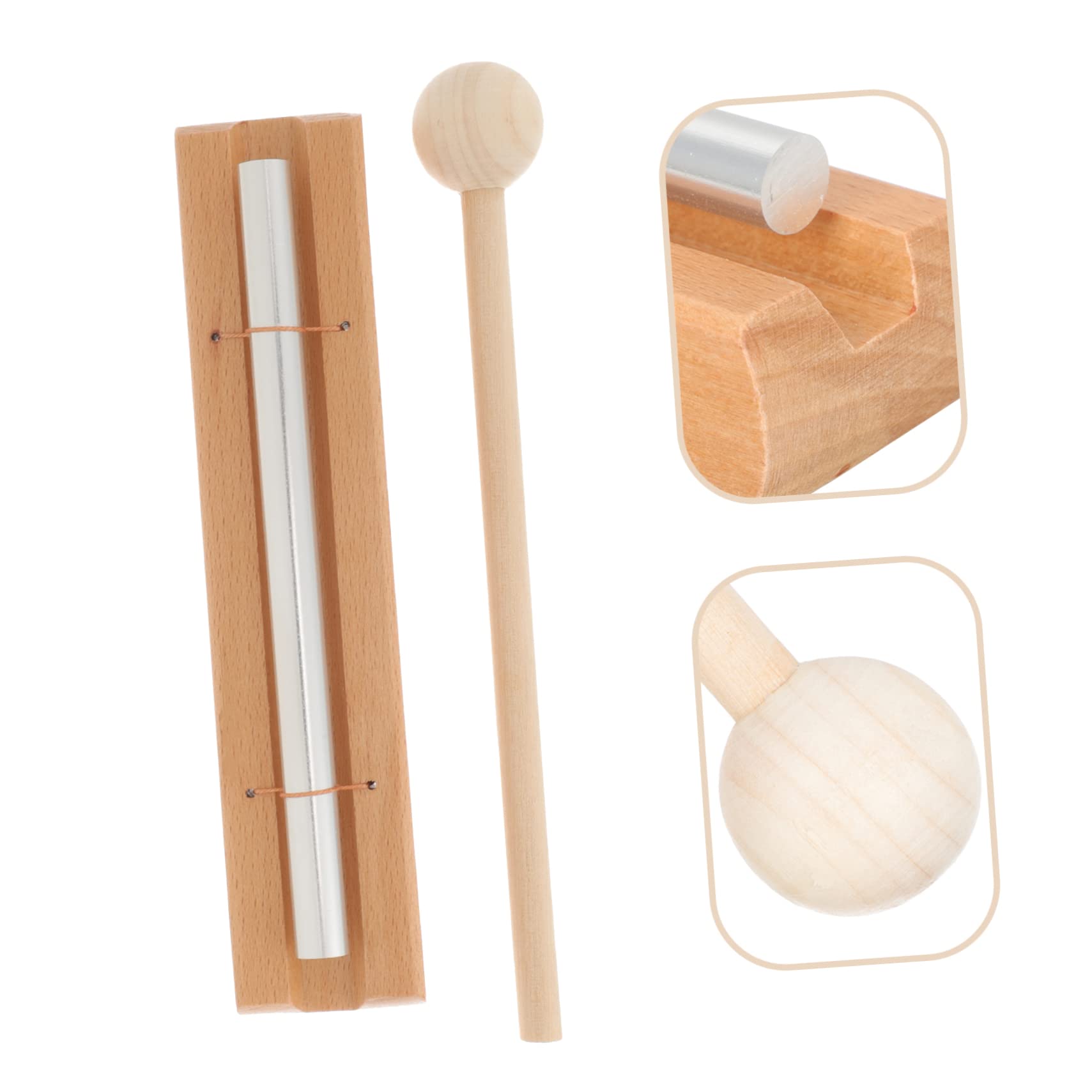 BESPORTBLE Mindfulness Hand Bell Chime Durable Chime Percussion Instruments for Classroom Meditation Safe Design for Yoga Music Exploration