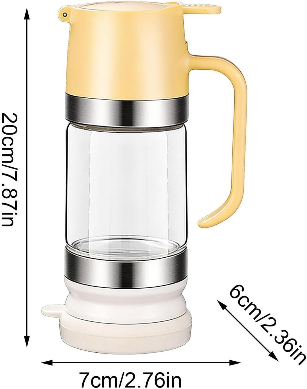 Honey Jar | 300ml with Handle Detachable Press | Honey Holder Dispenser Kitchen Tools | for Home Kitchen Restaurant Pantry Oil Water Coffee Tea Milk Syrup Sauce