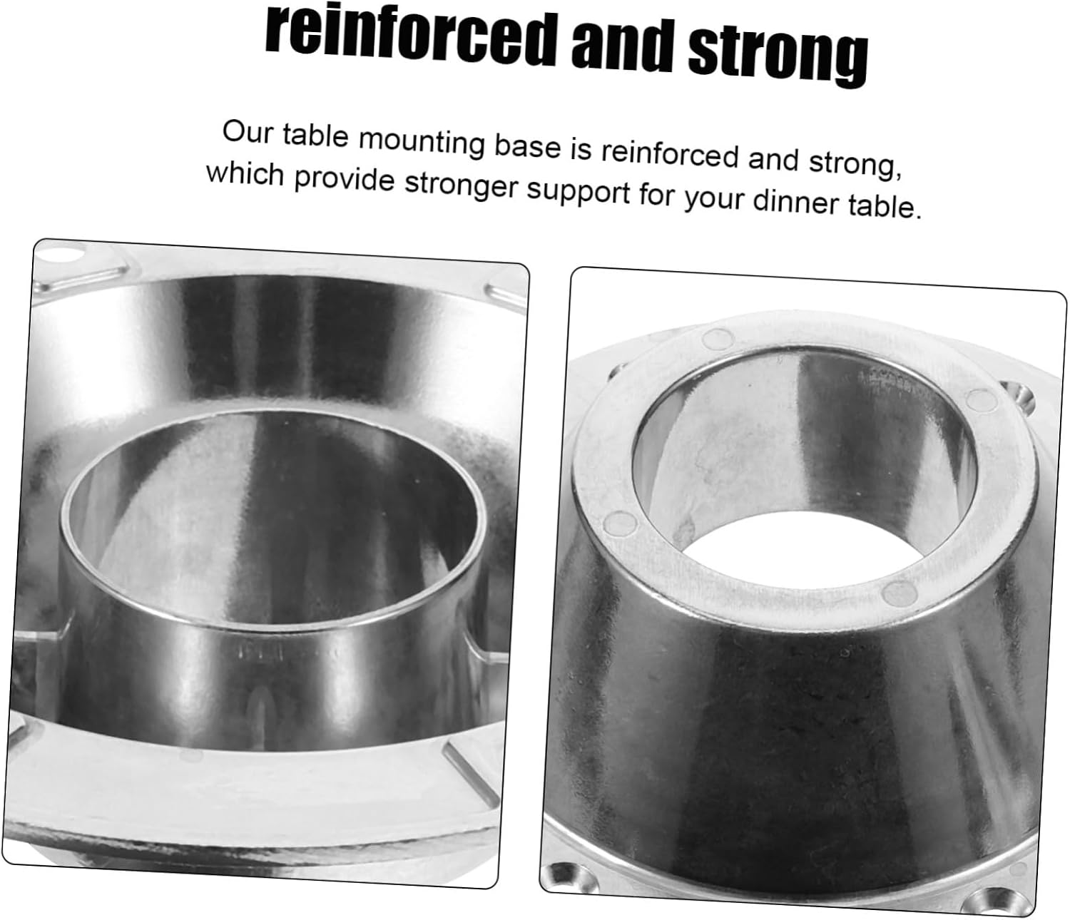 2pcs Aluminum RV Table Base Mount Heavy Duty Fixed Accessories for Camper and Yacht Tables