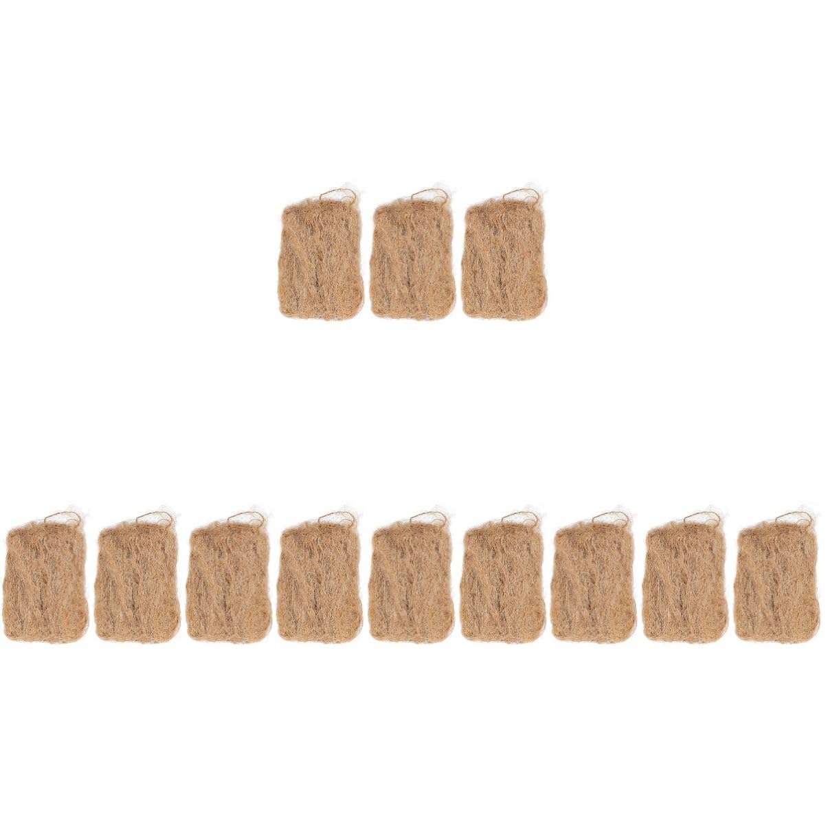 TOYANDONA 4 Ensembles Soie De Jute - Accessoire De Camping Accessoire Allume-Flamme Extérieur Allume-feu Pratique Approvisionnement Outil De Feu Light Brown 3 Pièces * 4