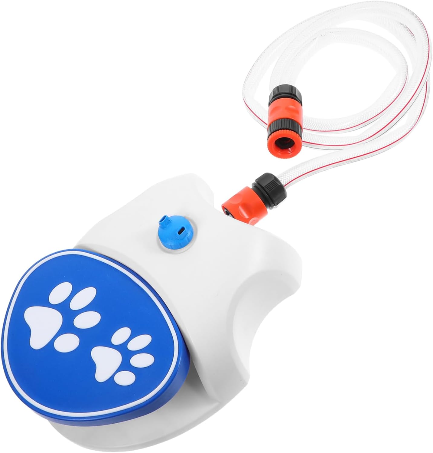 Yardwe Step Dog Water Dispenser Portable Outdoor Drinking Fountain with Hose Easy Activated Foot Operated Sprinkler for During Playtime Travel