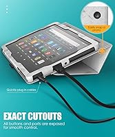 Vista 8 de MoKo - Funda compatible con la tablet Kindle Fire HD 8 y 8 Plus (10 generación, versión de 2020), funda de soporte plegable y diseño delgado