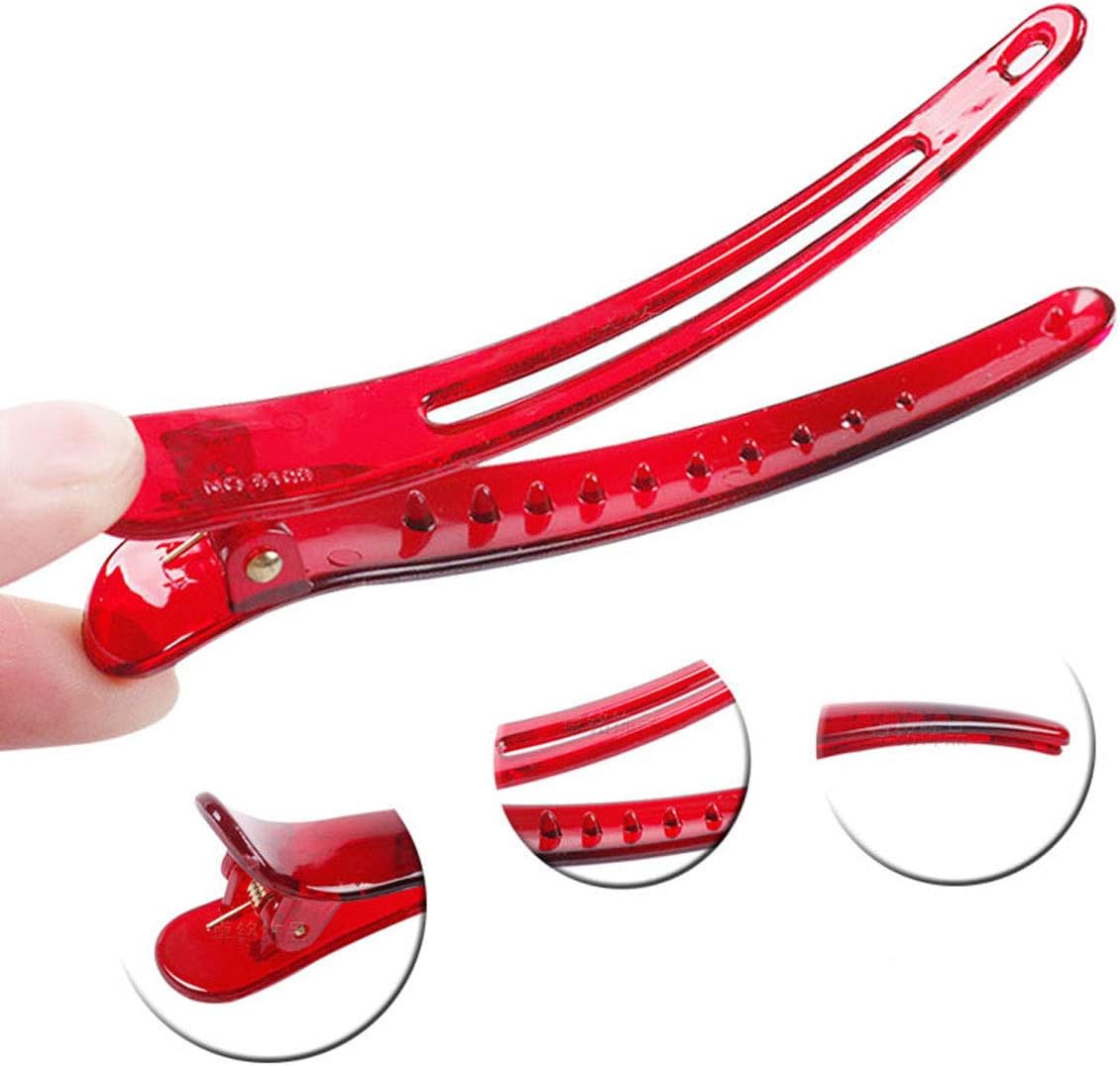 Fodattm 12PCS Professional Hairdressing Salon Plastic Non Slip Alligator Hair Clip Colorful Duckbill Clip Hairpin Simple Hairgrip Hair Barrettes for Hair Styling and Sectioning (Length -3in - Image 4