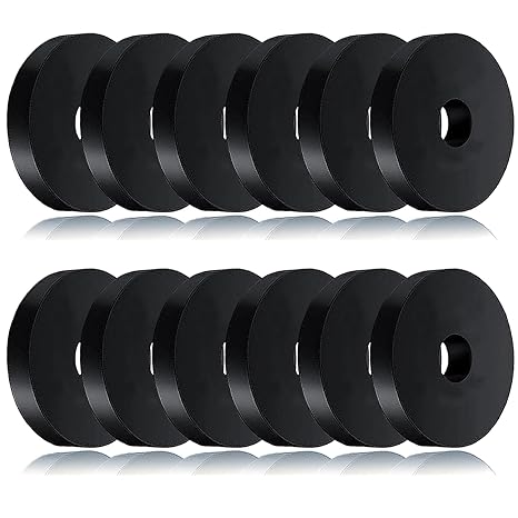 12 PCS Black Thick Rubber Washers 12 PCS Black Thick Rubber Washers
