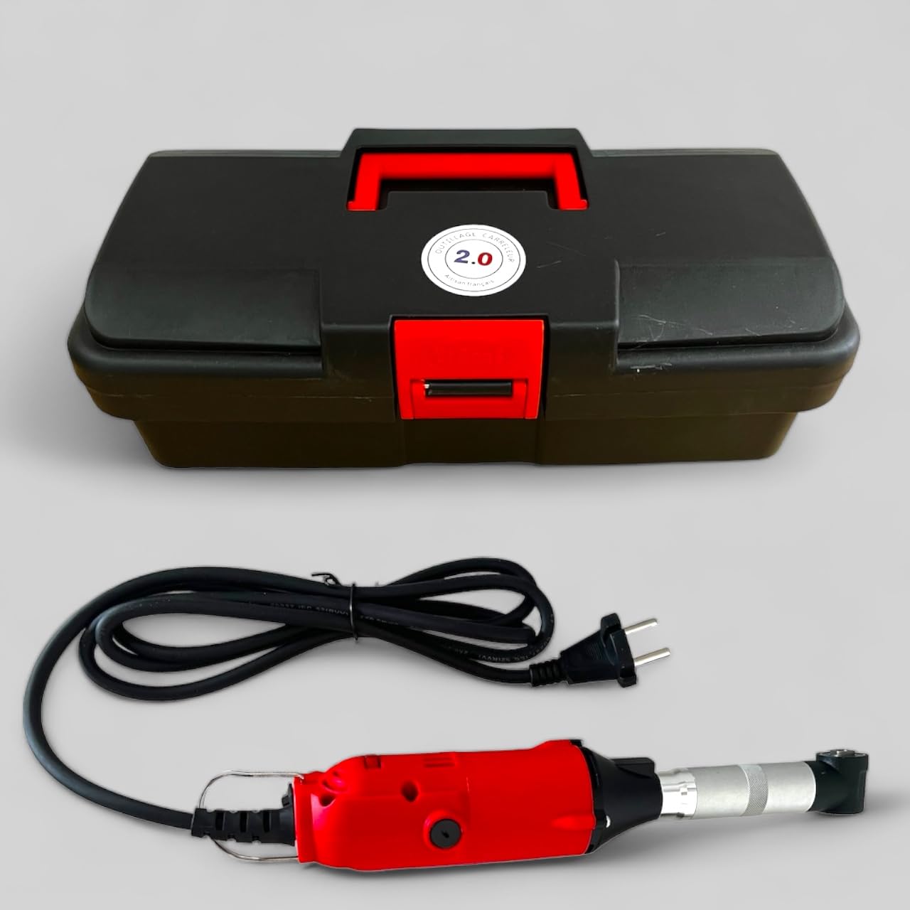 Kit Smerigliatrice P6 di Precisione 550W con Variatore Velocità – Set con Accessori (Pad, Dischi, Mandrino, Taglierino) – Taglio e Finitura Piastrelle e Pietra – Outillage Carreleur 2.0