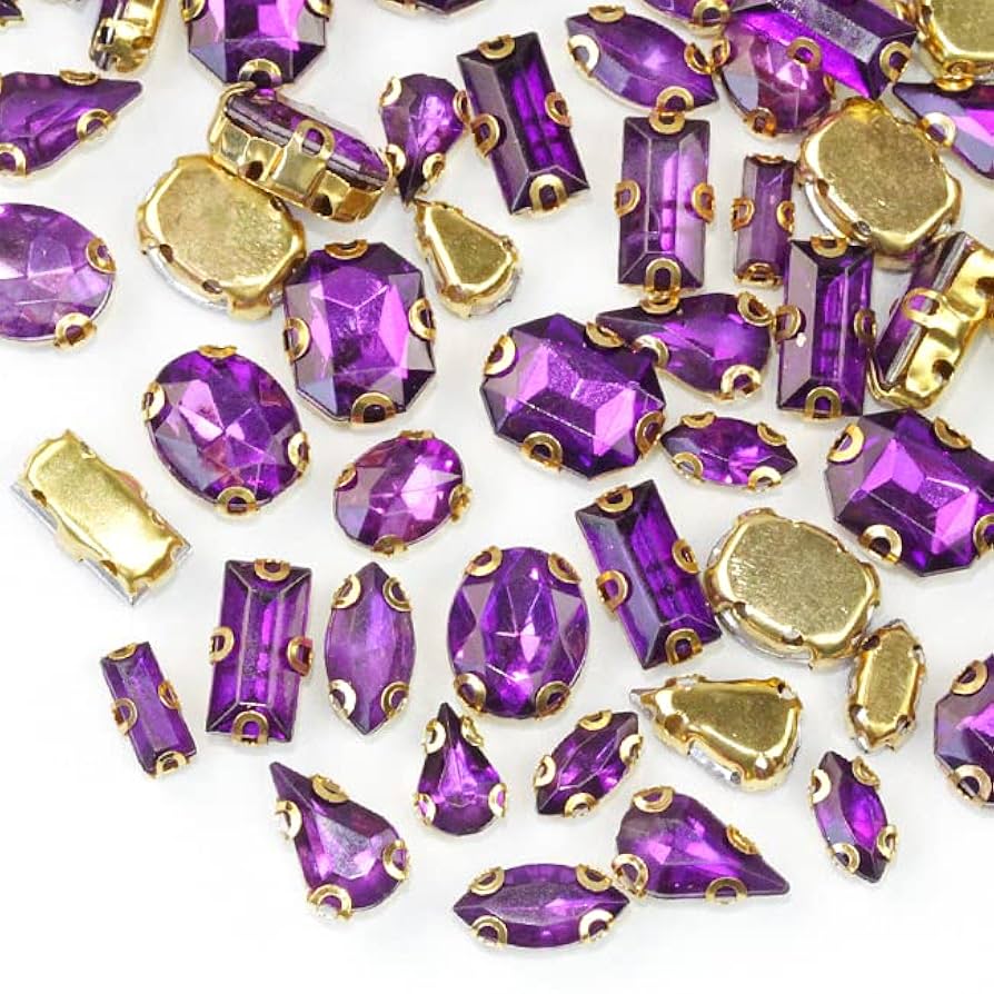 ビジュー付きライトパープルセット Amazon | 【パープル】【ビジュー パーツ】15g ビビットカラー