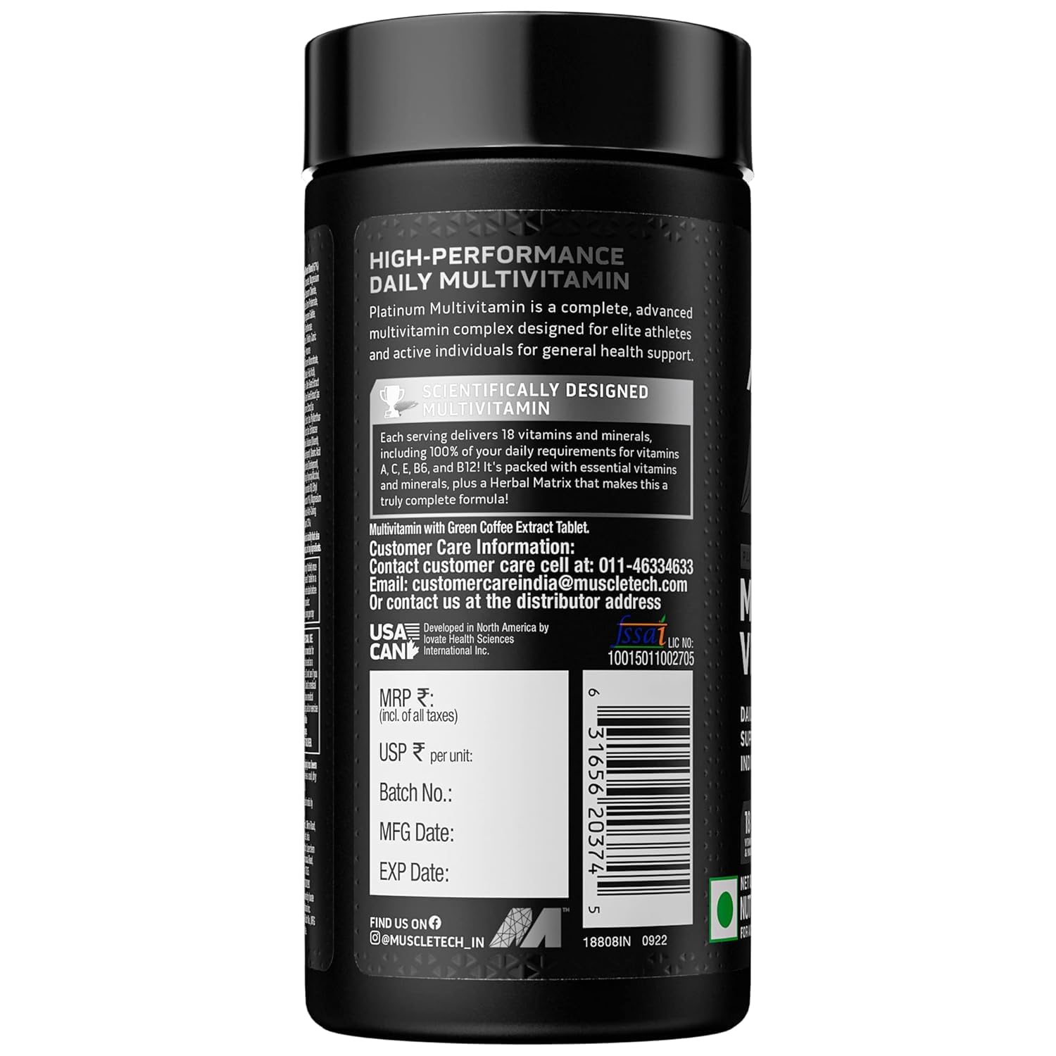 Muscle-Tech Platinum Multivitamin – Immune Support with Vitamin C, 18 Essential Vitamins & Minerals for Daily Health & Wellness | 60 Tablets for Men & Women Muscle-Tech Platinum Multivitamin – Immune Support with Vitamin C, 18 Essential Vitamins & Minerals for Daily Health & Wellness | 60 Tablets for Men & Women