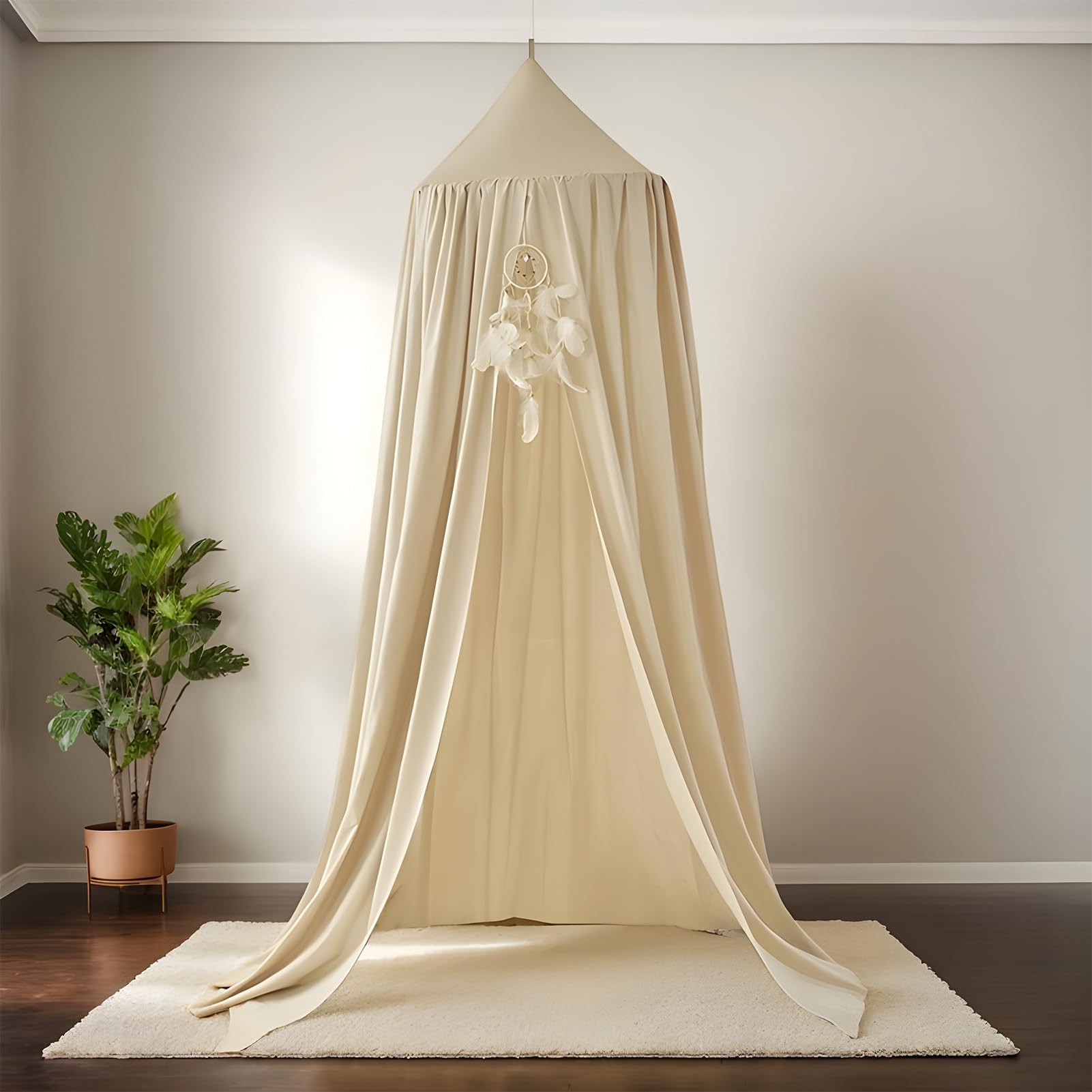 Kids Canopy Tent - Portable Bed Dome, Decorative Net Cover | Toddler Reading Nook Hideaway, Children’s Room Decoration for Girls Boys, Cozy Indoor Bedding Tent for Play Sleep Privacy and Bedroom Décor