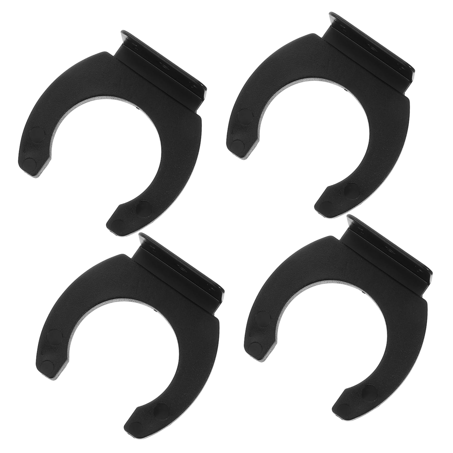 HANABASS 4pcs Durable Microphone Wall Mount Hooks Sturdy Brackets for Home Hotel Ktv Audio Equipment Organization Easy Installation Microphone Hanger