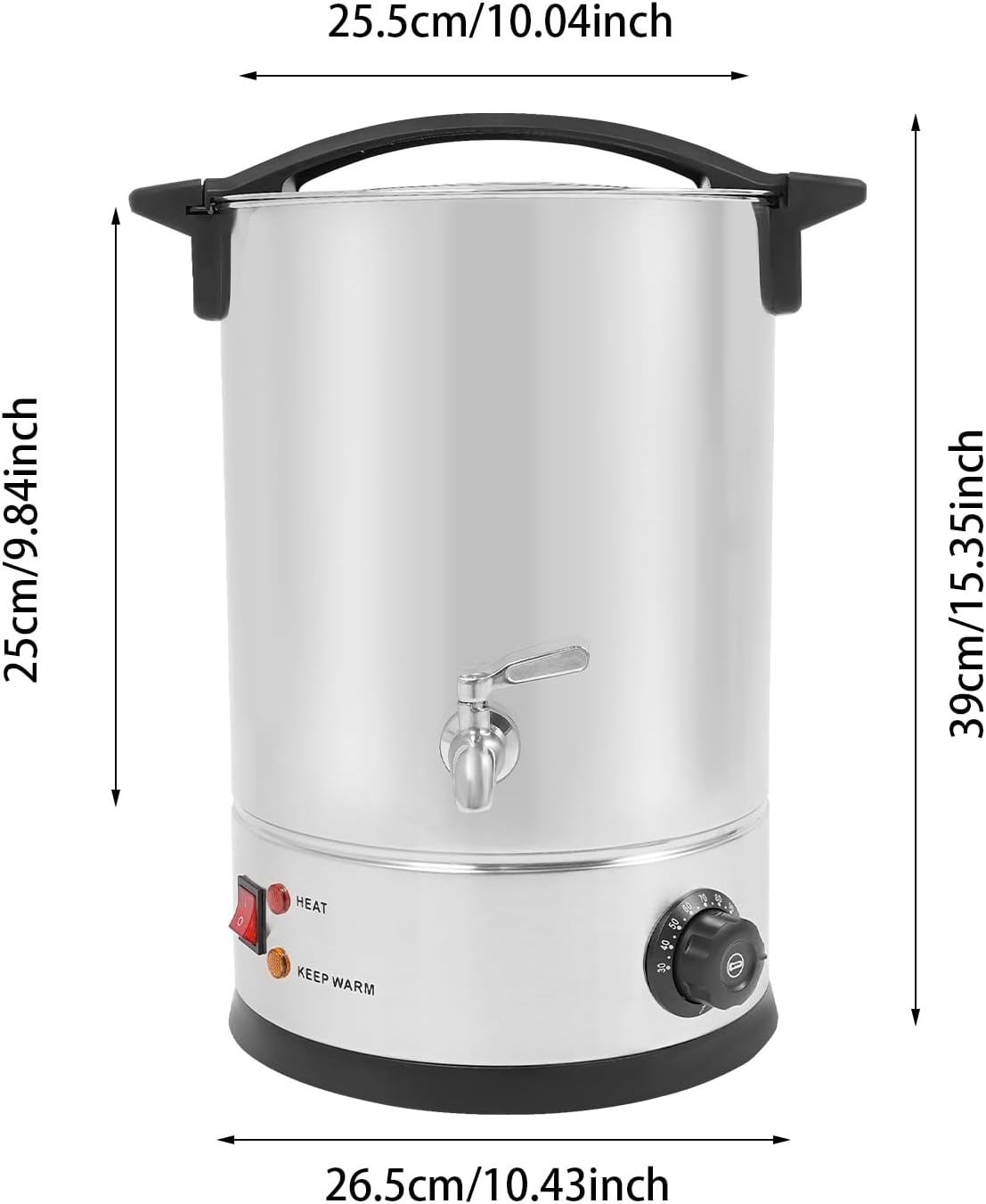 Electric Wax Melter, 110V 1200W Large Commercial Wax Melt Oven, Stainless Steel Wax Melting Pot with Faster Pour Spout & Accurate Temperature Control for Candle Making (12L Silver)