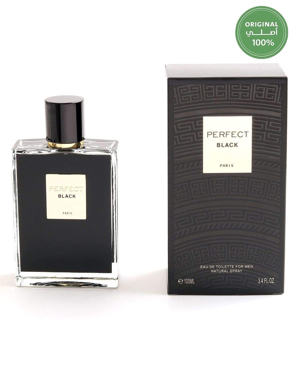 PERFECT BLACK BY GEPARLYS FOR MEN 3.4 OZ / 100 ML EAU DE TOILETTE SPRAY