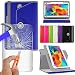 Produktbild N4U ONLINE® Verschiedene Farbige Glas & Rotierend PU Leder Huawei Mediapad M2 10 Tablet - Blau