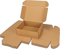 Vista 30 de PHAREGE Cajas de envío de 11 x 8 x 2 pulgadas a granel, paquete de 25 cajas de envío marrones, con bloqueo de pestaña para embalaje de pequeñas