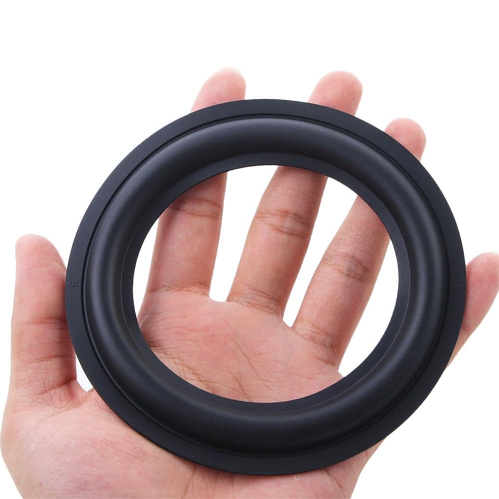 Anello di riparazione per altoparlanti pieghevole, parti di riparazione in gomma per bordi degli altoparlanti, accessori per la riparazione degli altoparlanti (20,3 cm)