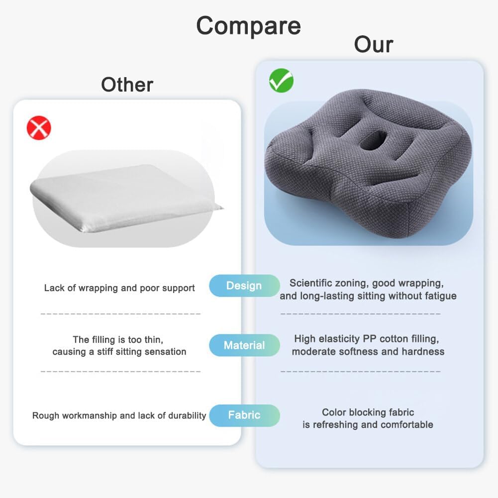 Office Chair Cushion, Desk Chair Cushion, Gaming Chair Cushion, Pressure Relief Seat Cushion, Car Seat Cushion for Driving