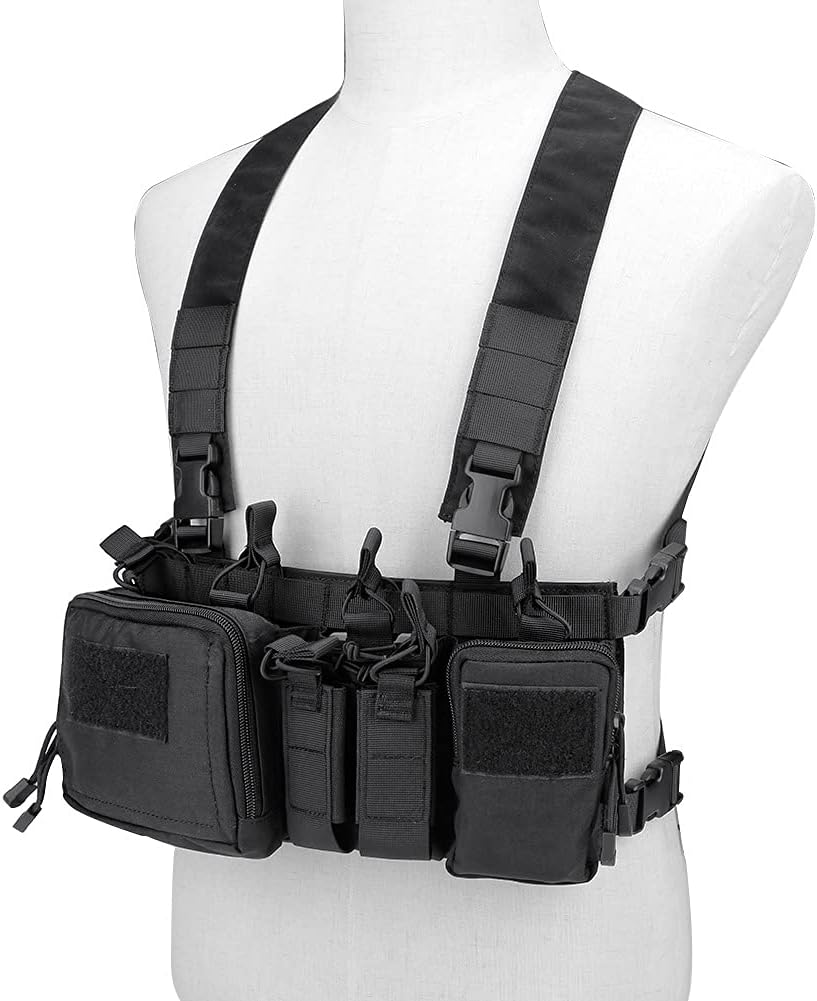 Tactical Vest Military Chest Rig Carrier Vests Airsoft Hunting Equipment with Molle Bag 5.56 Magazine Pouch