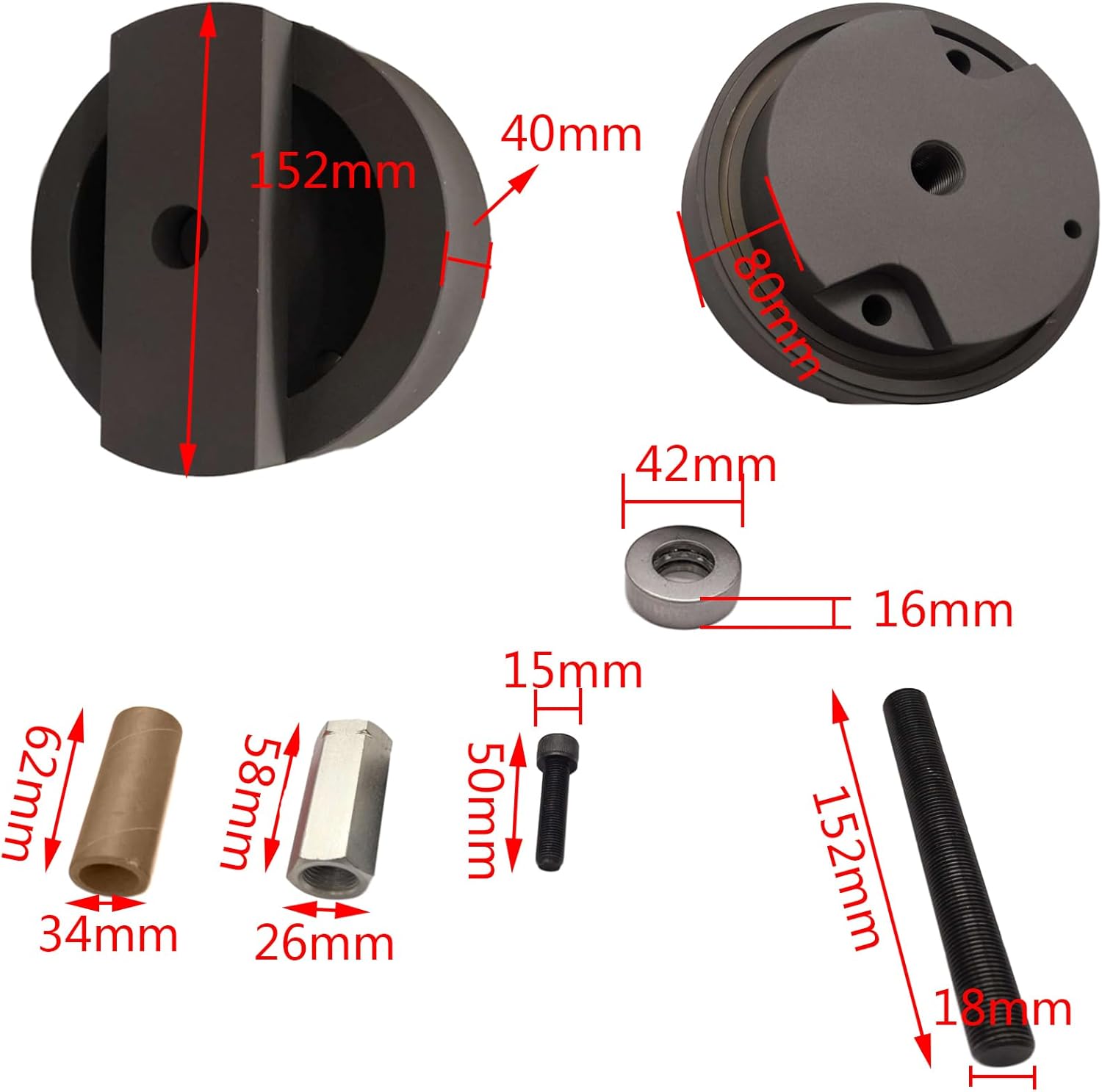 Crankshaft Rear Main Seal and Wear Ring Installer Tool Replacement for Engine 4.5L 6.0L 6.4L Diesel Alt 303-770