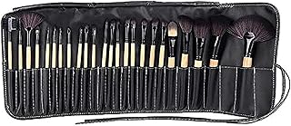 Makeup Brushes Kit Pouch Bag- Black, gH10074,24 Pieces