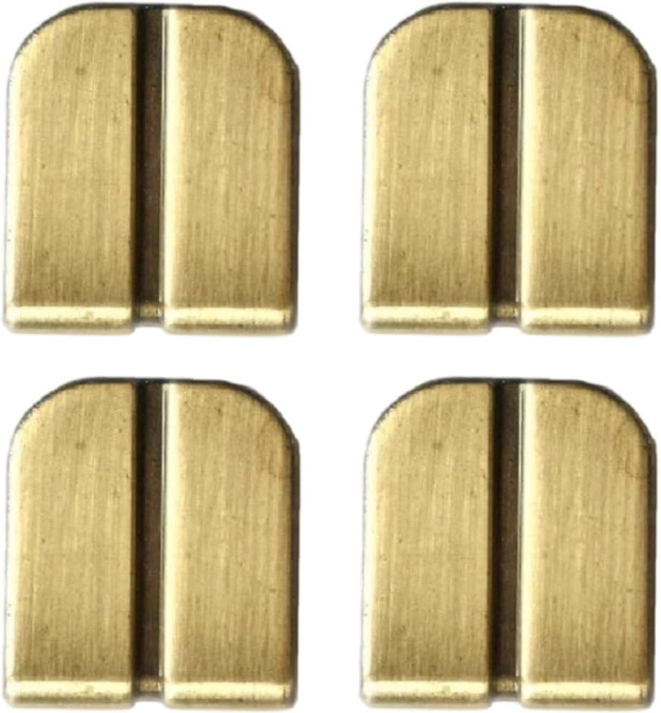 4pcs Iron Cord Ends Book Corner Protector Antique Clip Edge Protectors for Notebook Album Vintage Photo Corners File Corner Decorative Accessory