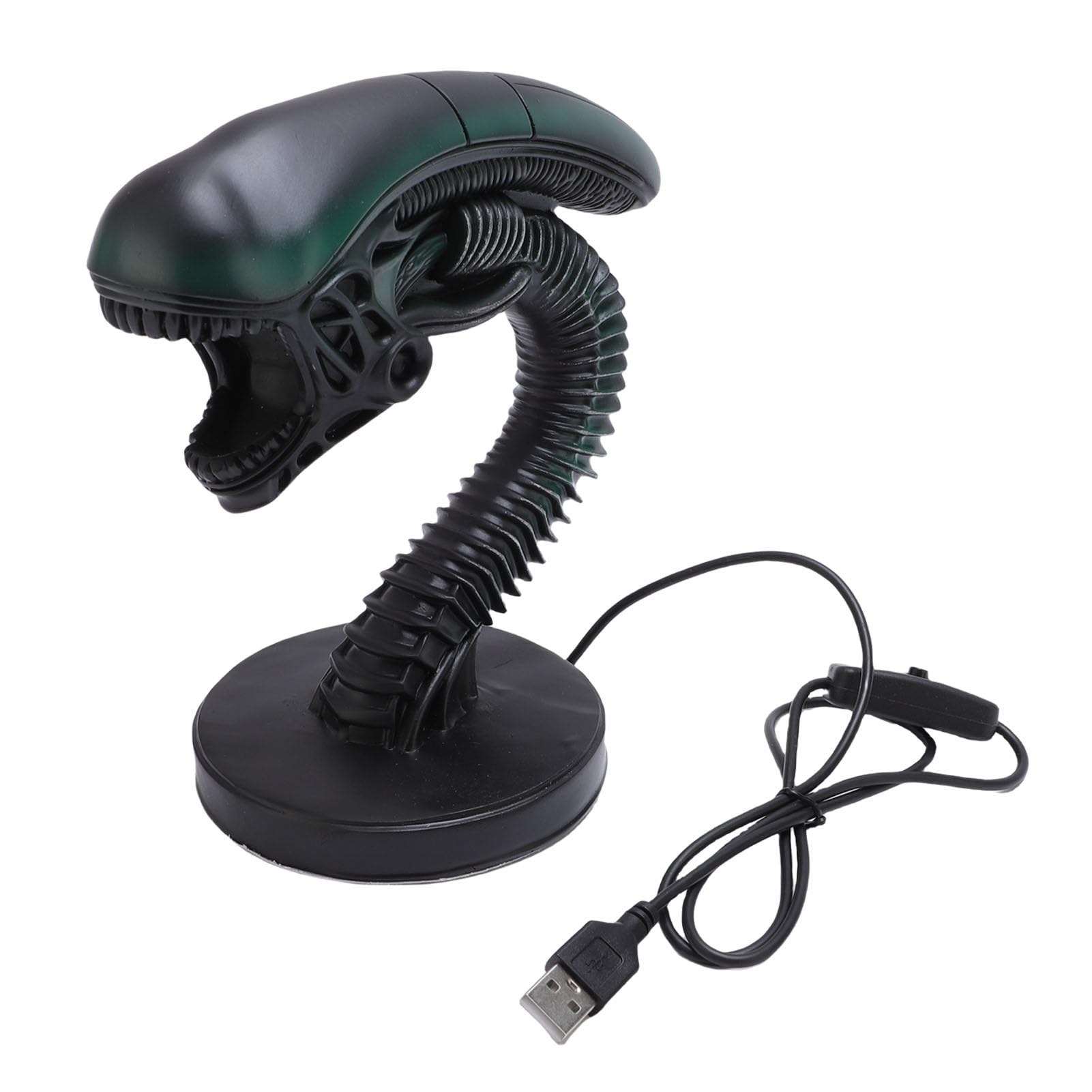 Lampada da Scrivania Aliena, Luce Notturna LED in Resina Idea Regalo Originale per Appassionati Horror Fantascienza Decorazione Camera Ufficio Bambini Adulti Regali Speciali