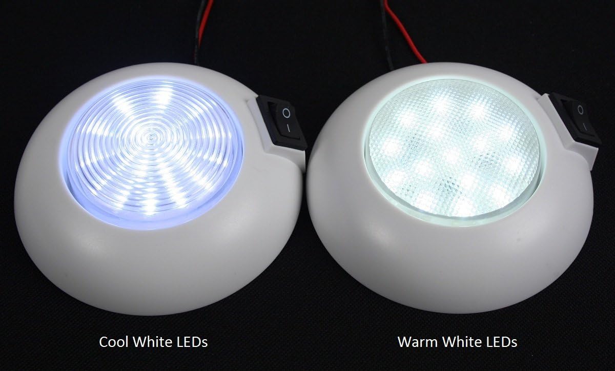 Lіmіtеd Dіѕсоunt LED Dome Light - Waterproof 4 High Power Warm White LED Downlight - 12 Volt - Fixed Mount - for Home, Auto, Truck, RV, Boat and Aircraft