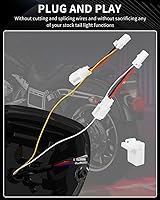 Vista 4 de NTHREEAUTO - Luz trasera LED estroboscópica con luces de freno ahumadas, luces de giro traseras compatibles con Harley Dyna Road King Electra Glide