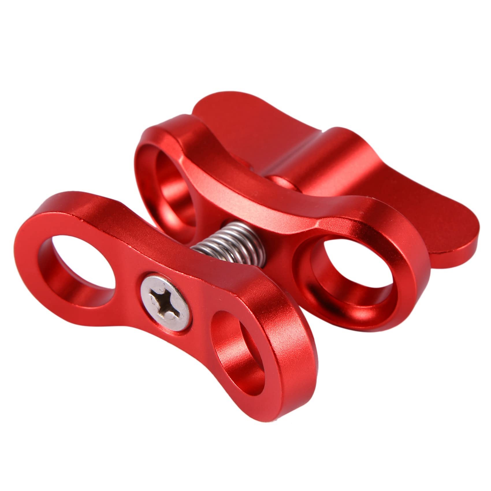 2X Accessoire de Camera Clip de Papillon de Boule de Lumieres de Plongee Support de Fixation de Bras en Aluminium pour 3 + / 4/5 Gitup SJ6000 Camera Rouge