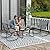 DWVO 4-Piece Patio Furniture Set, Textilene Conversation Set with 2 Rocking Chairs and Tempered Glass Coffee Table, Perfect for Indoor Patio Lawn Garden Poolside, Gray