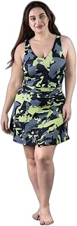 Keepfit Women's one Piece Tummy Control Swim Suit Split Skirt with Attached boy Short| Swimming Suit for Women Price In India