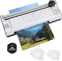 Plastificadora e Laminadora, Portátil 127V para Formatos A4 e A5 Compacta e Fácil de Usar, Ldeal para Casa e Escritório