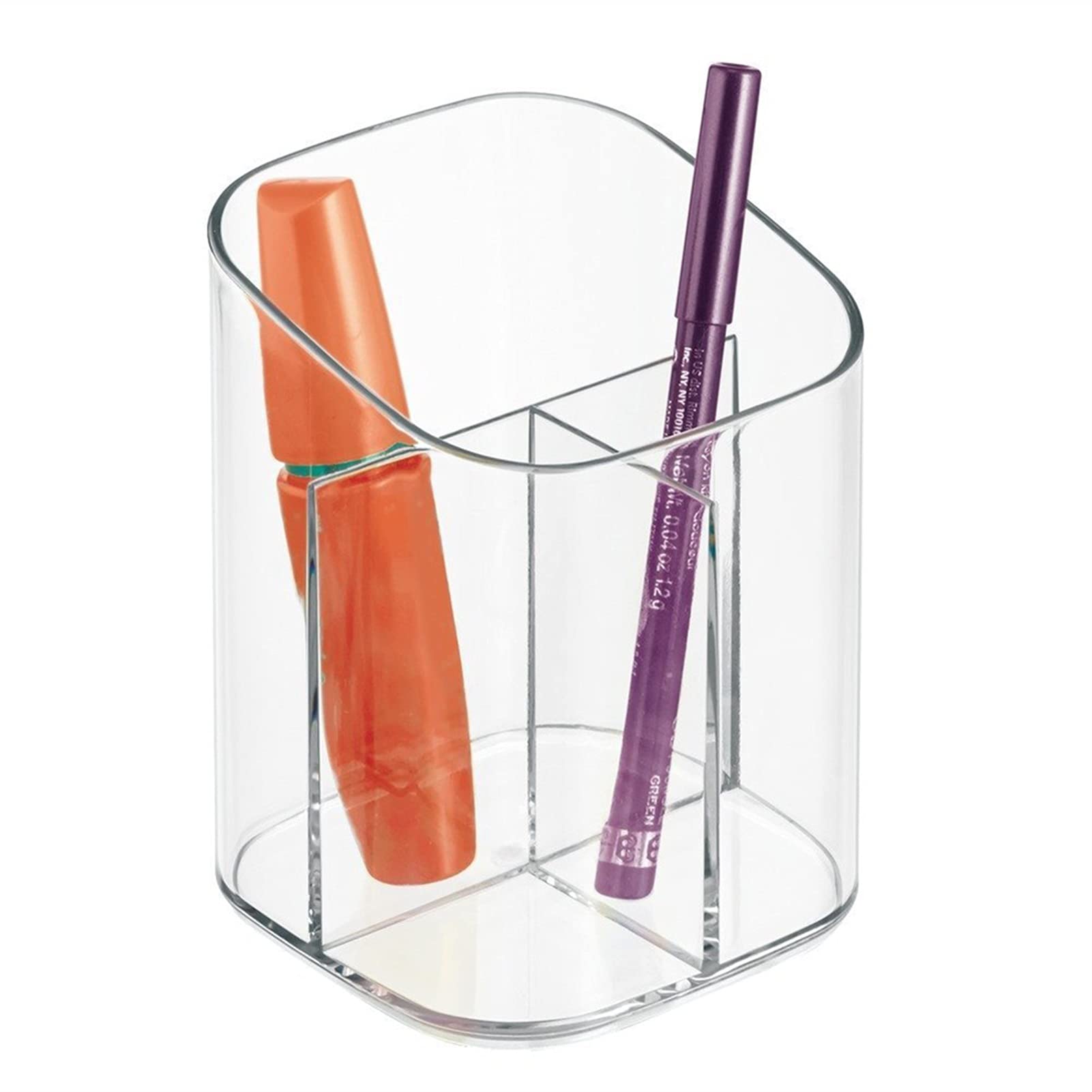 Scatola di stoccaggio cosmetici Penna in acrilico trasparente Porta matita Pennello for il trucco Scatola di immagazzinaggio Cosmetico Scissors Boardop Organizer Organizzatore di stoccaggio del trucco