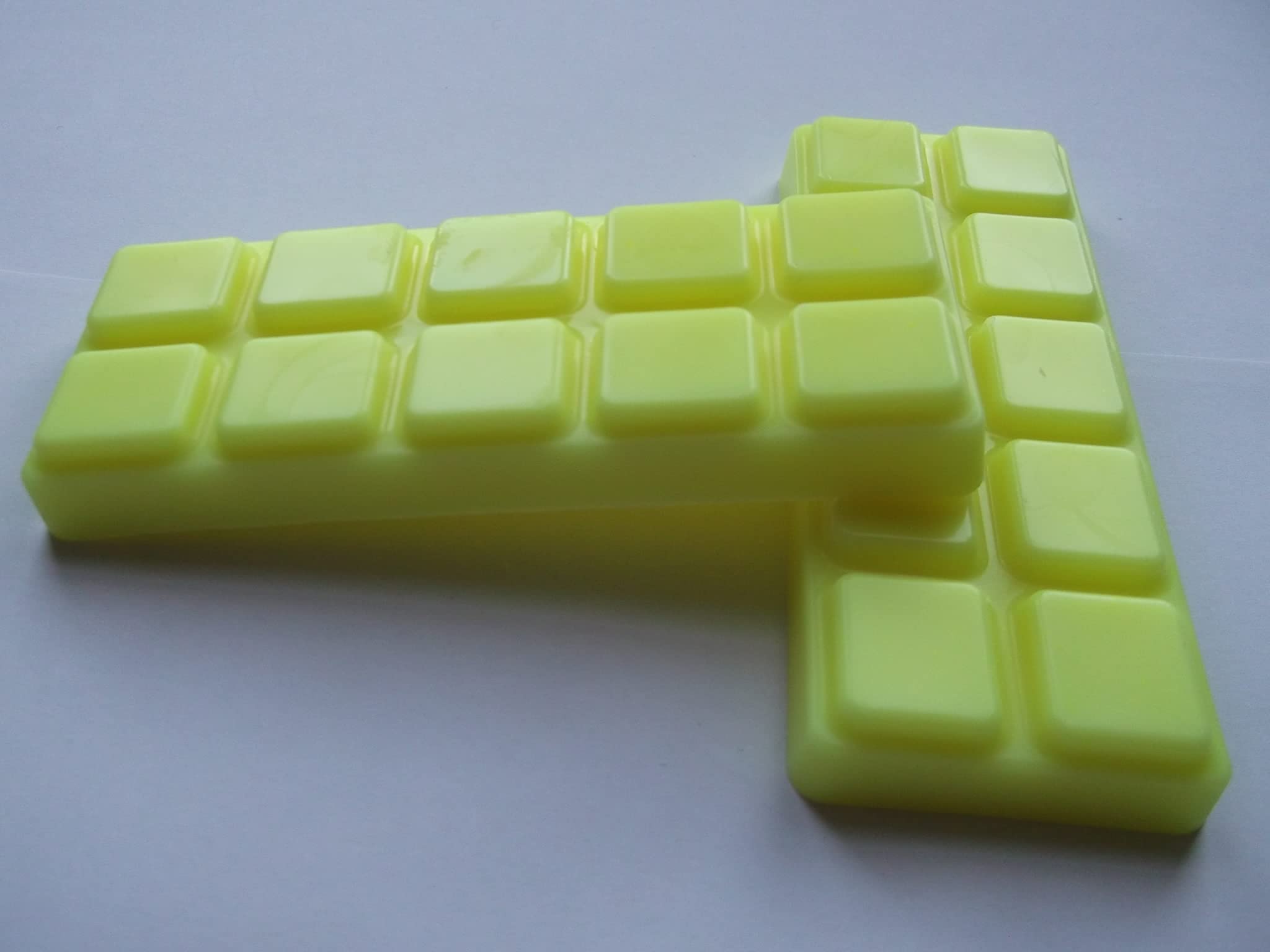 1 x Handmade 50g Lemon Sherbet Soy Wax Bar Melts Highly Scented Fragrance 10 Cell Snap Bars (Lemon Sherbet, 1 Bar)