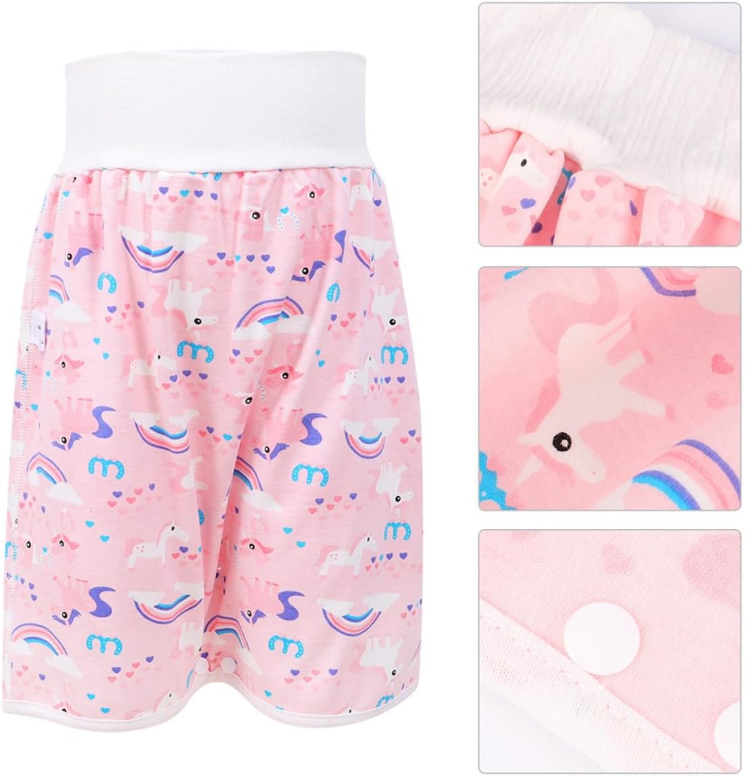 Training Pants High Waist Diaper Skirt with Leakproof Absorption for Boys and Ages Soft Cotton Material Hidden Buckle Design for Comfortable Fit and Easy Cleaning