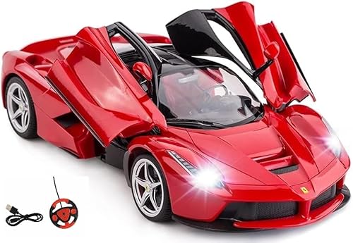 Image of WireScorts Remote Controlled Racing Car for Boys, Super Racing Sports for Boys, High Speed Toy Vehicle for Kids, Motor Rc Chargeable Cars for Kids - Red