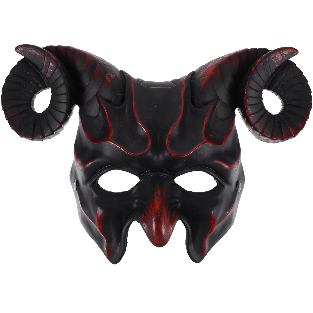 VICASKY Halloween Devil Goat Skull Mask with Ram Horn