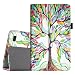 Fintie Folio Case for All-New Amazon Fire 7 Tablet (7th Generation, 2017 Release) - Slim Fit PU Leather Standing Protective Cover Auto Wake/Sleep, Compatible with Fire 7 (5th Gen, 2015), Love Tree