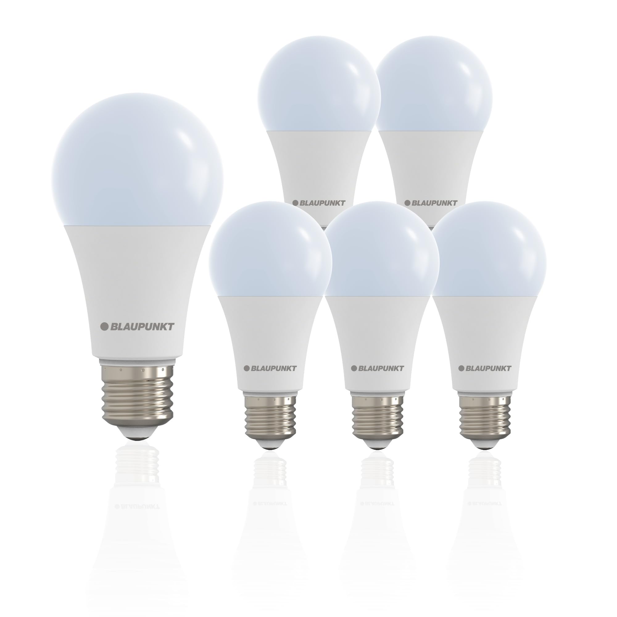 BLAUPUNKT E27 GLS LED Bulb A65 18W 1980 Lumens Daylight White ES, 6-Pack