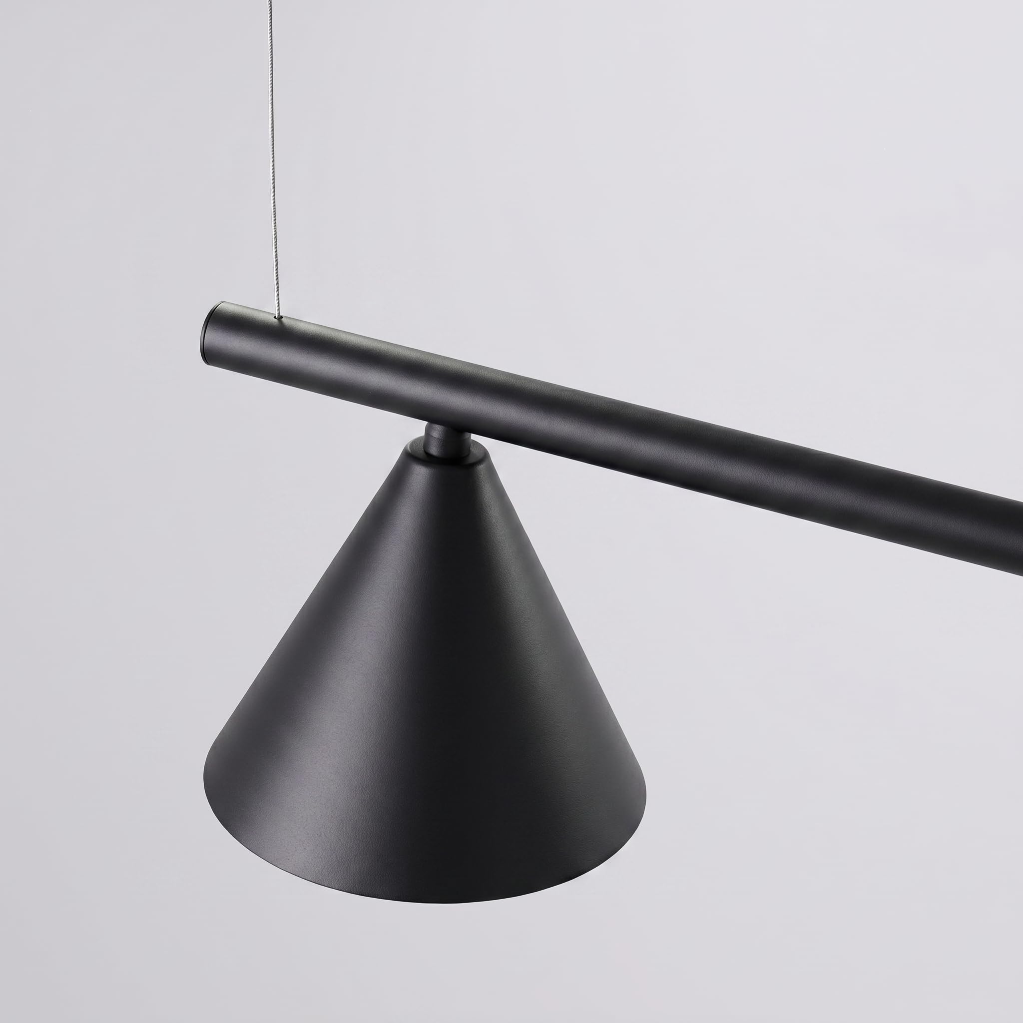 SOLLUX lighting Lámpara de araña moderna E14 LED de 4 luces Nox Black