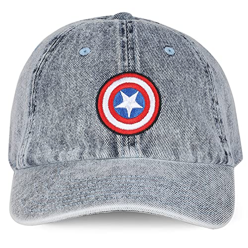 Image of Free Authority Captain America Featured Blue Caps for Men