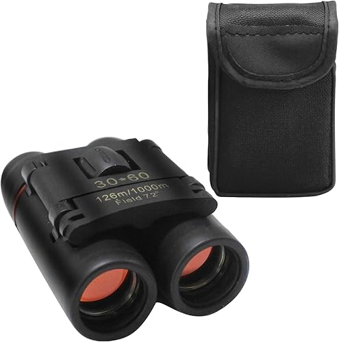 Miniatura 9 de Binoculares pequeños y compactos de 30 x 60 pulgadas, impermeables, para adultos y niños, visión amplia, plegable, mini binoculares para viajes al