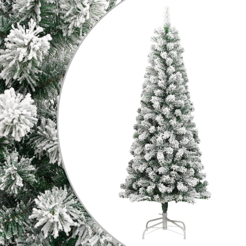 BaraSh Künstlicher Weihnachtsbaum Klappbar Beschneit 180 cm Kleiner KüNstlicher Weihnachtsbaum