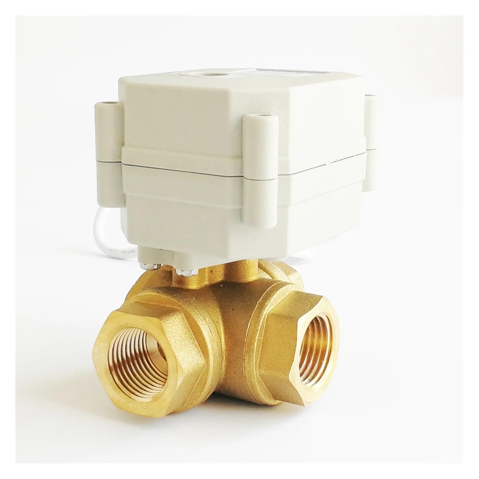 Zawór proporcjonalny 3/4'' 3-drogowy sygnał sterujący DC9-24V 0-5V 0-10V lub 4-20mA do modulacji wody, metalowe przekładnie Stopień ochrony IP67 Płyn przemysłowy(L,BSP_OUTPUT PWM_4-20MA)