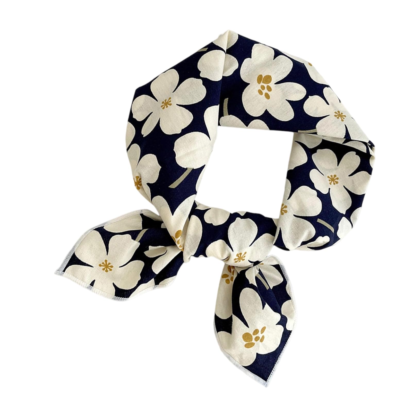 Ddujbtp Cotton And Linen Scarfs Women Small Square Scarf Breathable Lightweight Neckerchief Headscarf Elegant Head Scarfs Gift Lightweight Neck Scarves For Women