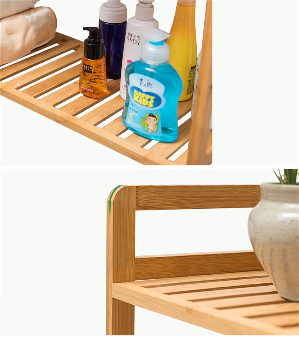 Estante de 5 niveles Estantería Baño Organización de madera Estante de almacenamiento Estantería Estantería Estantería Estantería Estantería Estantería de cocina Estantería de bambú Estantería de exhi