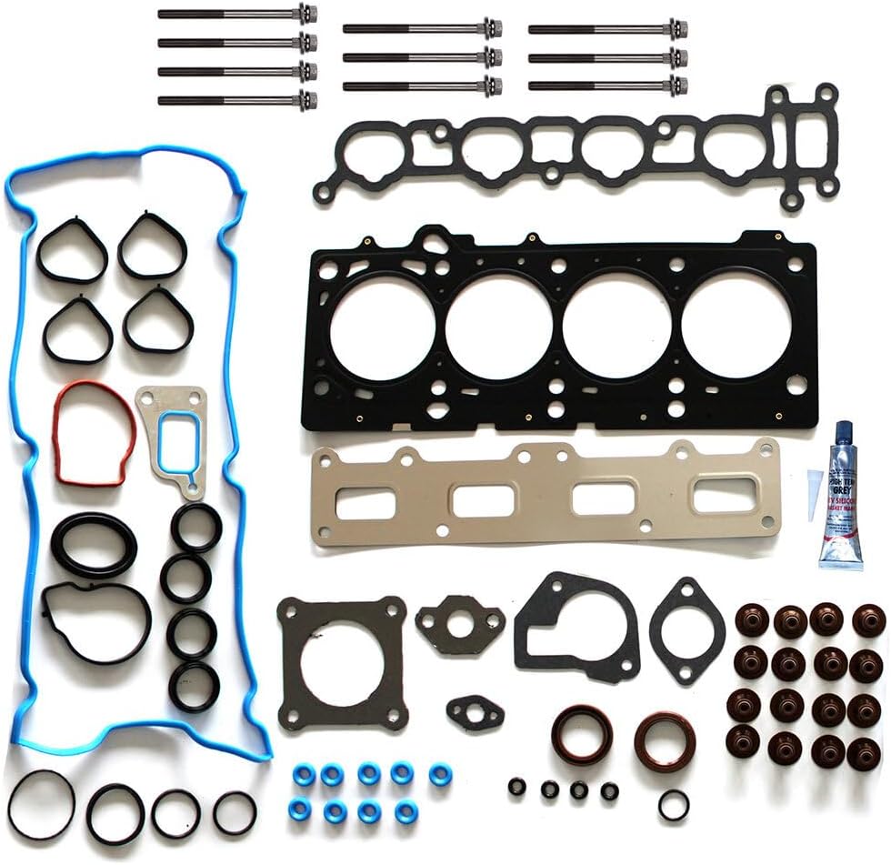 Cylinder Head Gasket Set W/Head Bolts Fit for Chrysler Sebring 2.4L,for Dodge Caravan 2.4L OE Replacement HS26206PT,HS26202PT-2