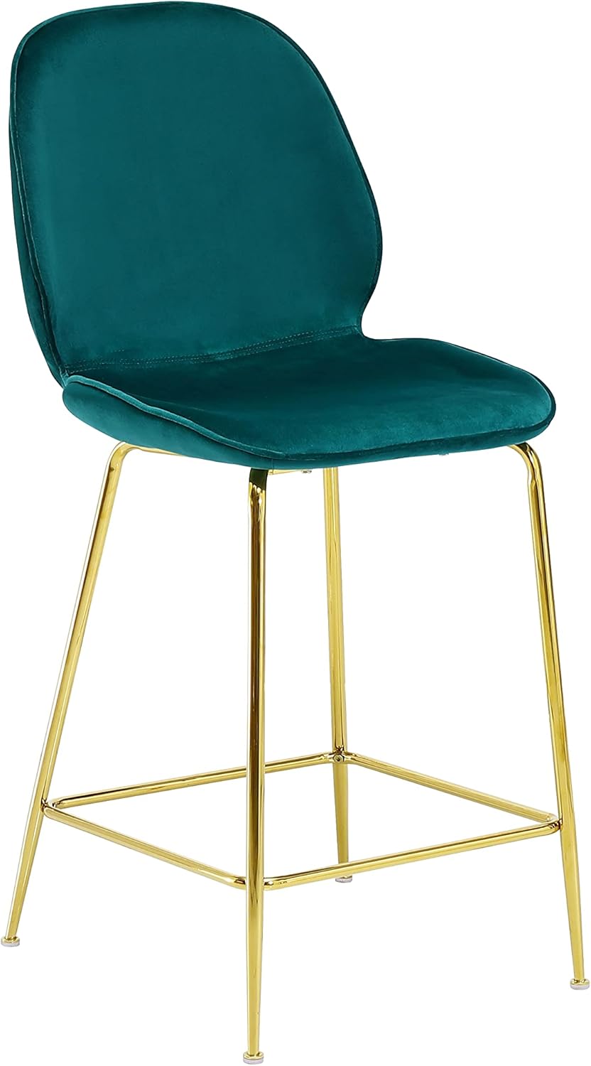 Best Master Furniture Preston 24" Velvet Counter Stool in