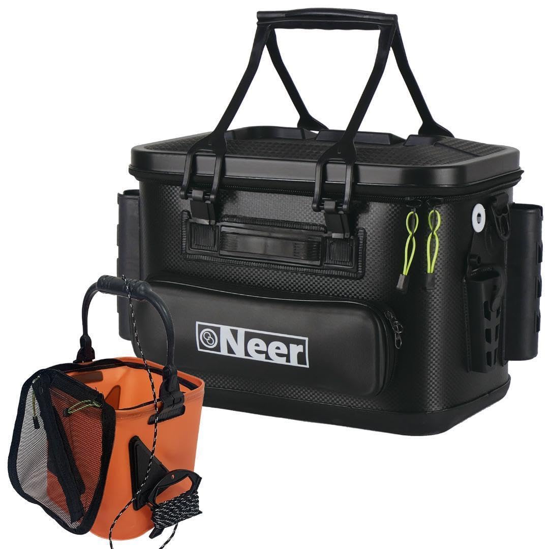 Neer バッカン 32L ブラック 水汲みバケツ付き タックルボックス