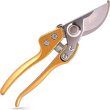Amazon Meperez Sk 5 高度な剪定鋏 小さくて軽い剪定バサミ ステンレス钢芽切铗 庭木の剪定 盆栽剪定道具庭园作业 剪定ばさみ 園芸用はさみ ゴールデン 園芸用はさみ