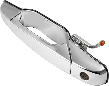 Premium Exterior Chrome Door Handle Front Left Driver Side, Fit for 2007-2013 Chevy Silverado Avalanche Tahoe Suburban Cadillac Escalade GMC Sierra Yukon, Replaces# 22738721, 20828258, 25960525