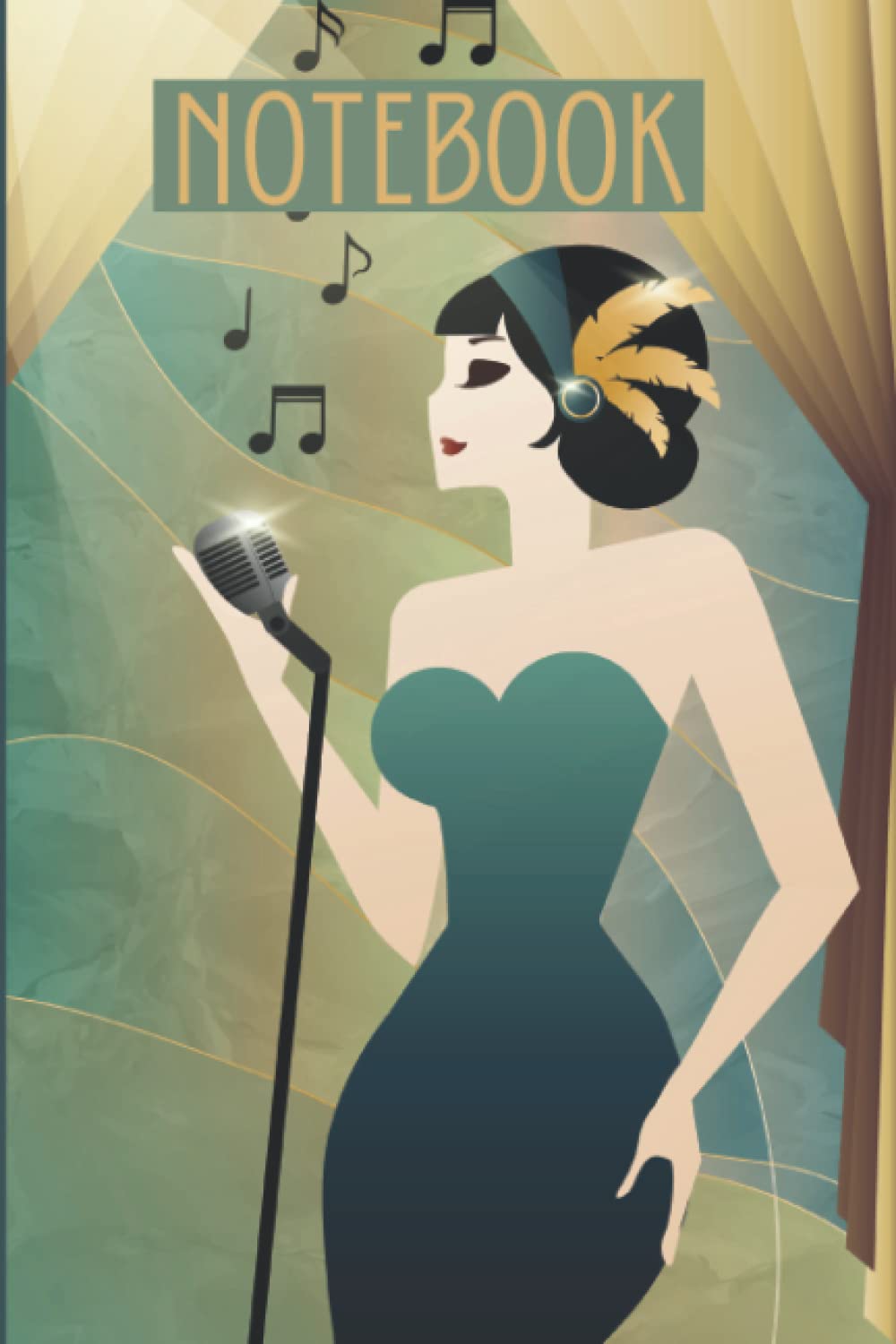 Art Deco Notebook: 120 page soft cover journal